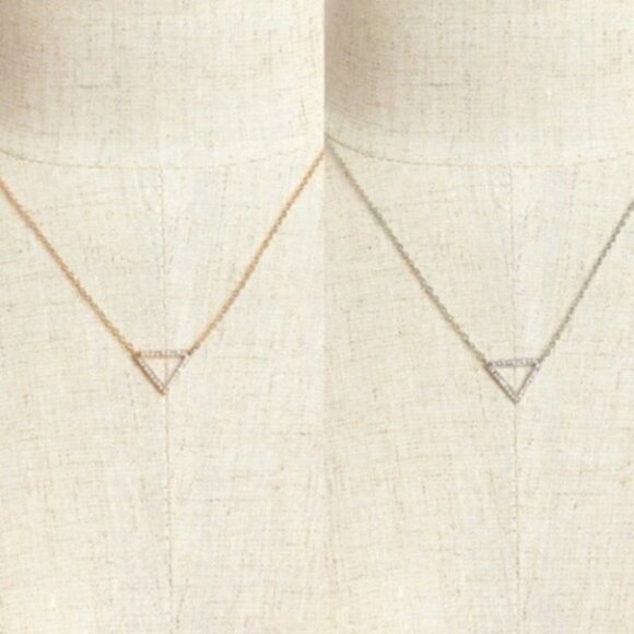 Danity Rhinestone Necklace Choice: Silver or Gold - Picture 2 of 2